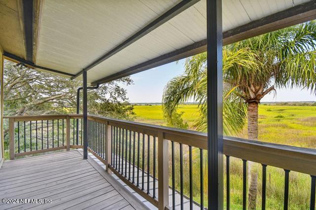 deck featuring a rural view