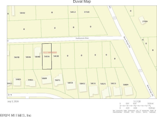 5836 Patterson Ave, Jacksonville FL, 32219 land for sale