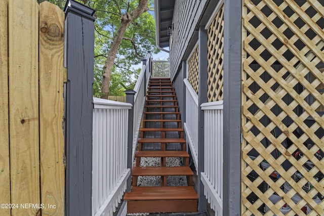 view of staircase