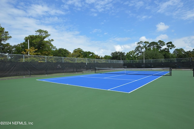 view of sport court featuring basketball court