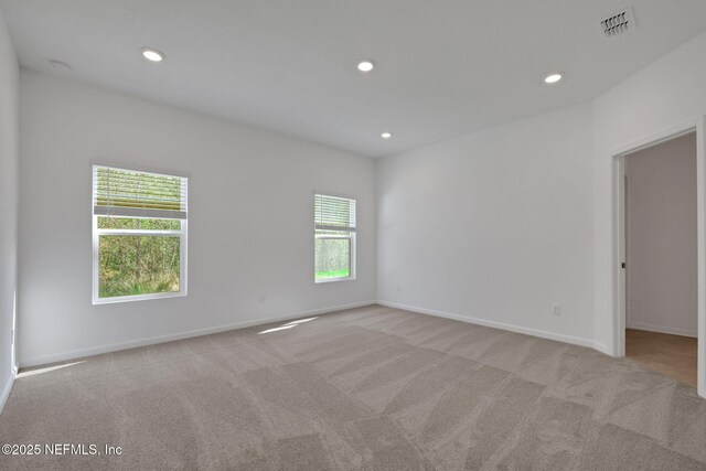 view of carpeted empty room