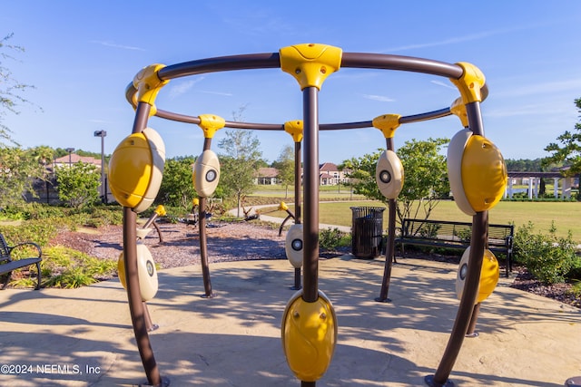 view of jungle gym