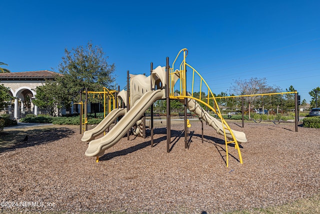 view of jungle gym