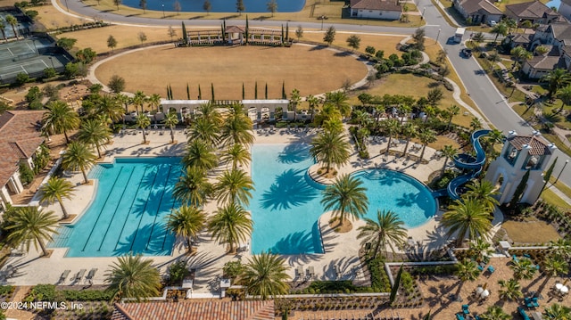 birds eye view of property