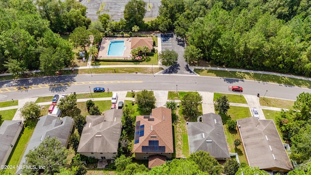 aerial view featuring a residential view