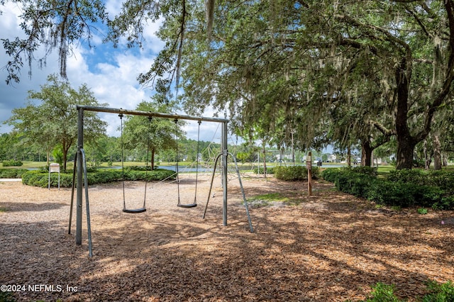 view of jungle gym