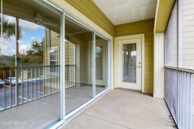 exterior space with a balcony