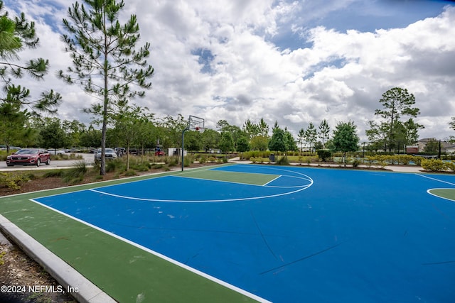 view of basketball court