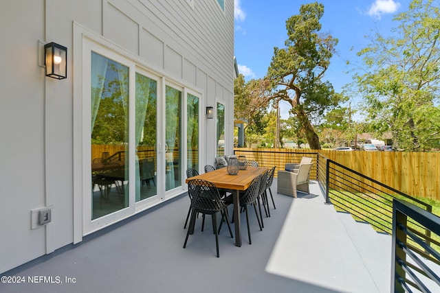 deck with a patio area and outdoor lounge area