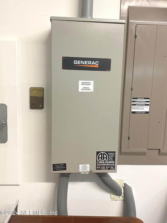 utility room with electric panel