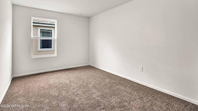 view of carpeted empty room