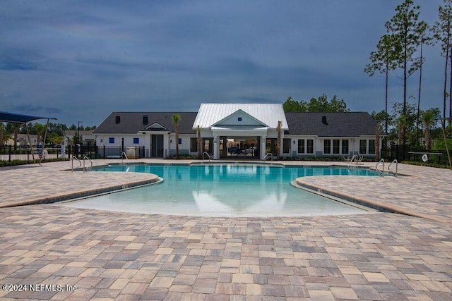 view of pool with a patio area