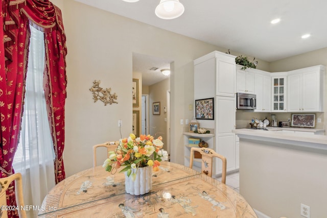 view of dining room