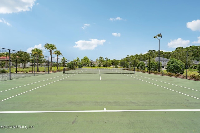 view of tennis court