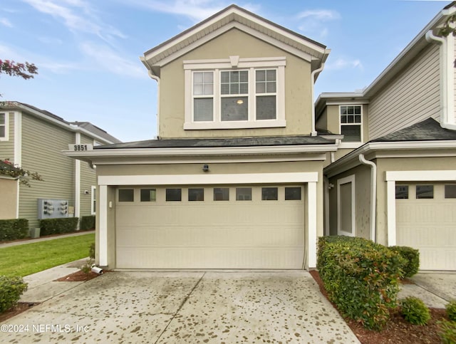 front facade featuring a garage