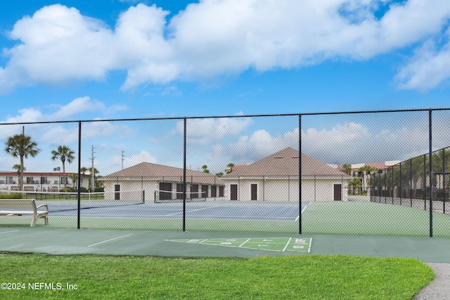 view of tennis court