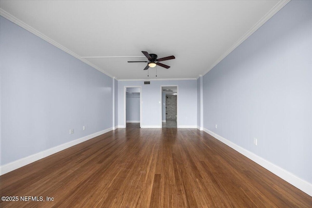 6000 San Jose Blvd Unit 11-C, Jacksonville, FL 32217 - interior space featuring baseboards, a walk in closet, crown molding, and wood finished floors