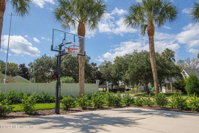 view of sport court