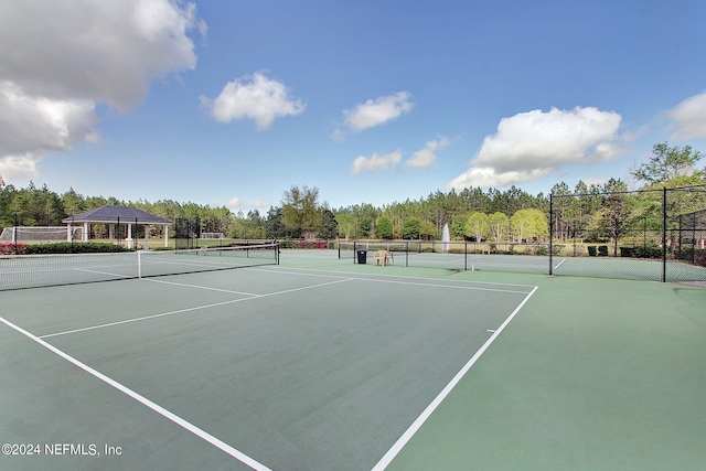 view of sport court