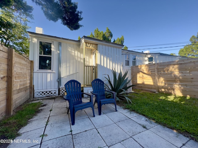 view of patio / terrace featuring a fenced backyard