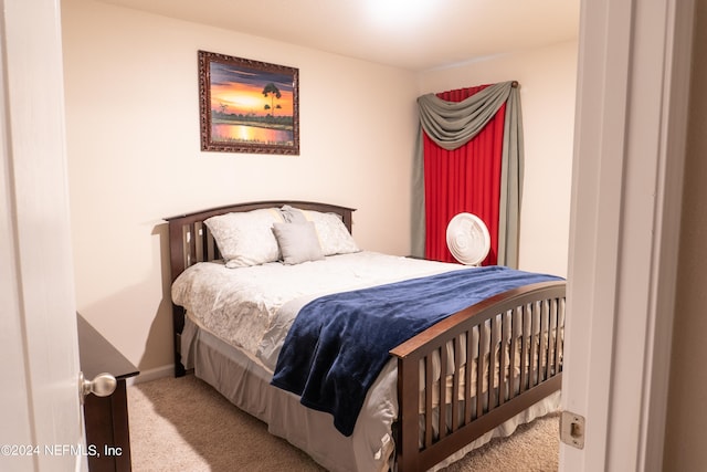 bedroom featuring carpet flooring