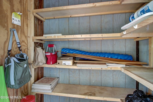 view of storage room