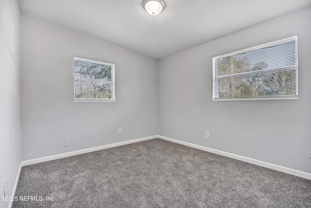 view of carpeted empty room