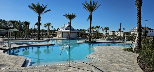 view of pool with a patio