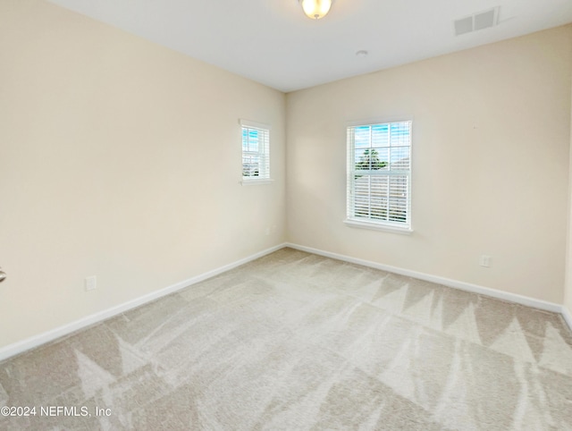 view of carpeted empty room