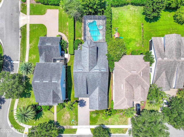 bird's eye view featuring a residential view