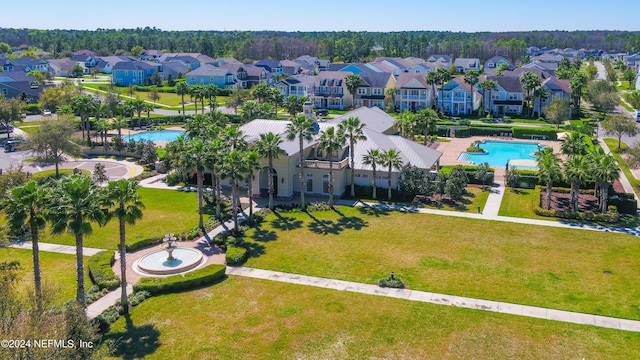 drone / aerial view featuring a residential view