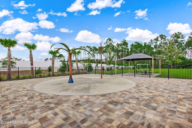 view of home's community with a gazebo