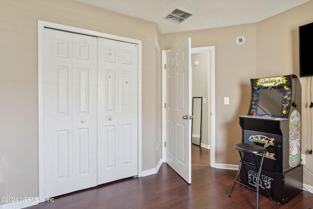 interior space featuring dark hardwood / wood-style flooring