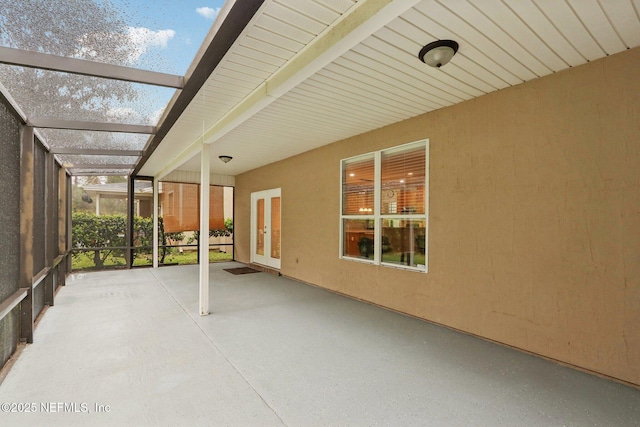 view of patio with french doors