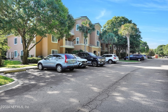 view of parking / parking lot