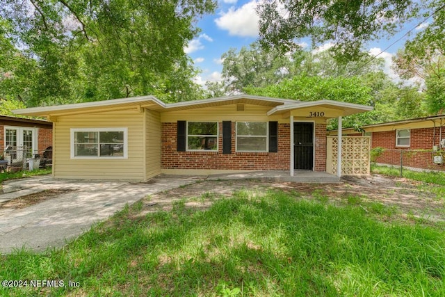 view of ranch-style house