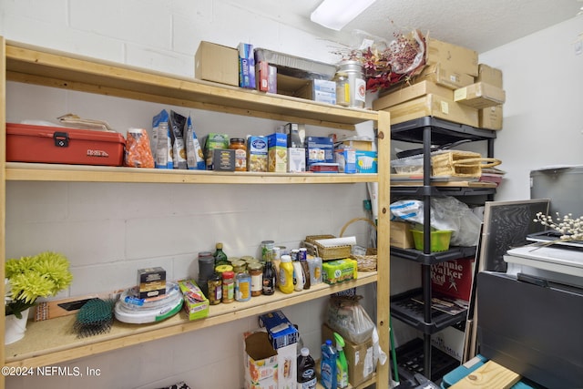 view of pantry