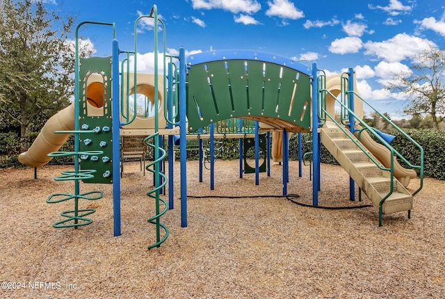 view of jungle gym