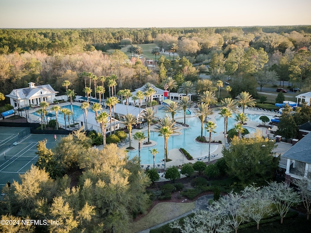 birds eye view of property