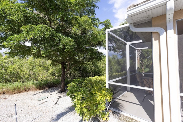 exterior space with a lanai