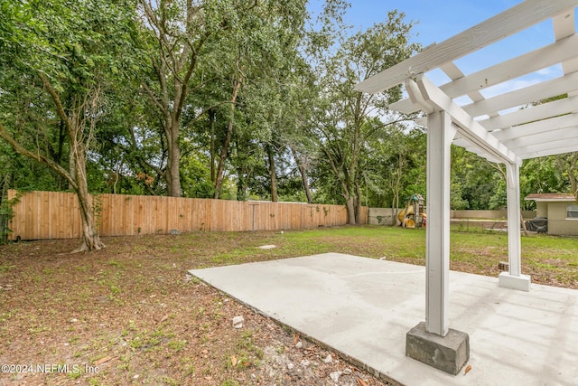 view of patio / terrace with a playground