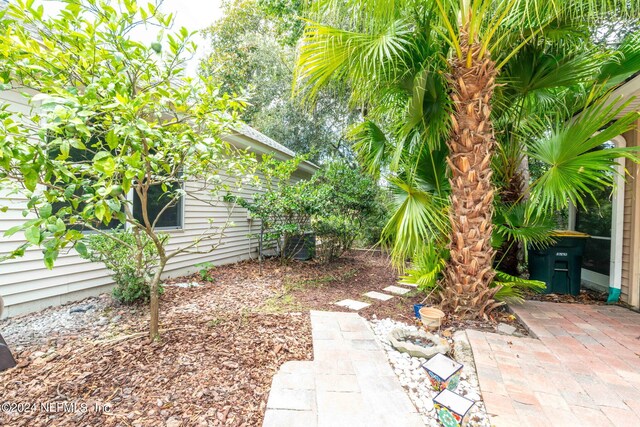 view of yard with a patio area