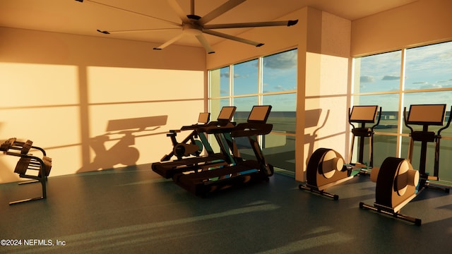 view of workout area