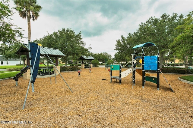 view of jungle gym