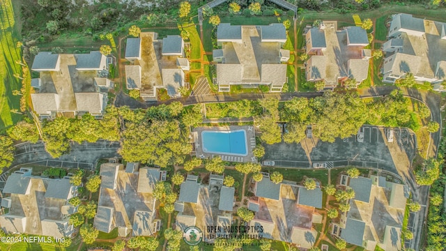 birds eye view of property featuring a residential view