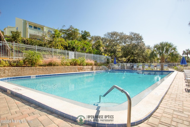 pool with fence