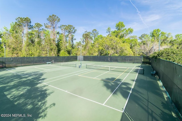 view of tennis court