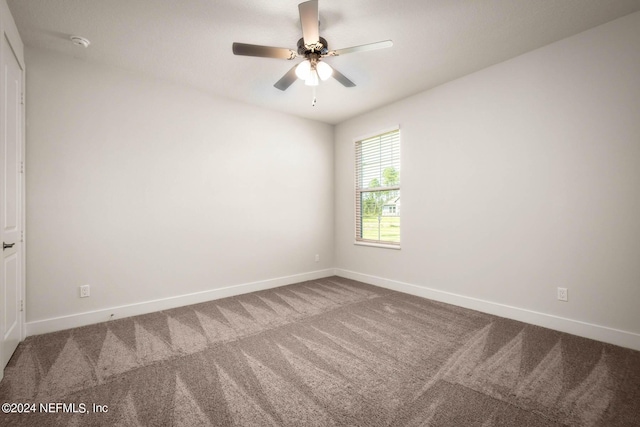 36247 Pitch Ln, Hilliard, FL 32046 - carpeted spare room featuring ceiling fan and baseboards