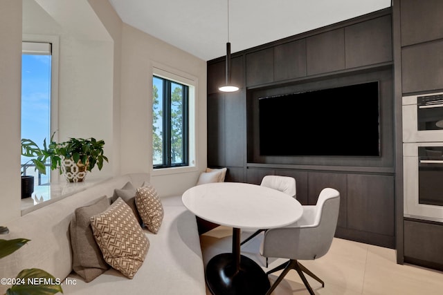 office featuring light tile patterned flooring