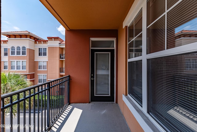 view of balcony